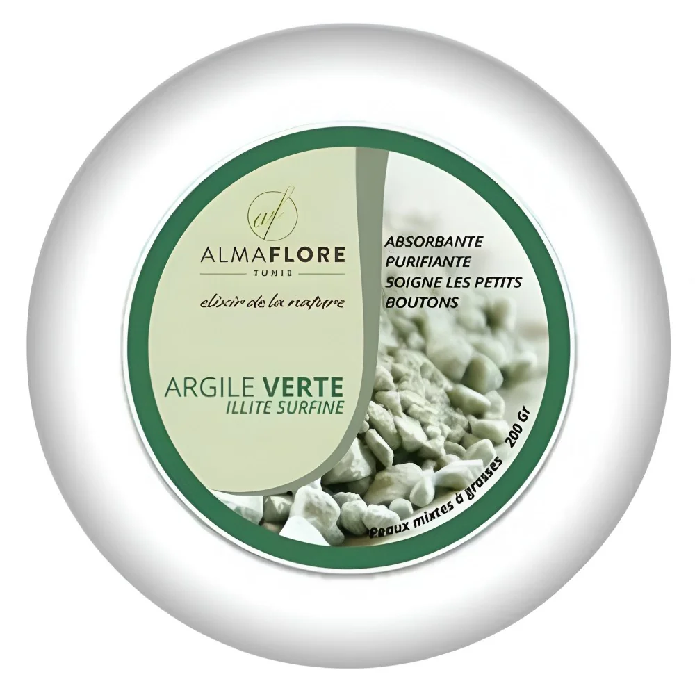 ALMAFLORE ARGILE VERTE SURFINE 200 GR