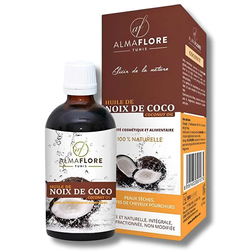ALMAFLORE HUILE DE NOIX DE COCO 100 ML