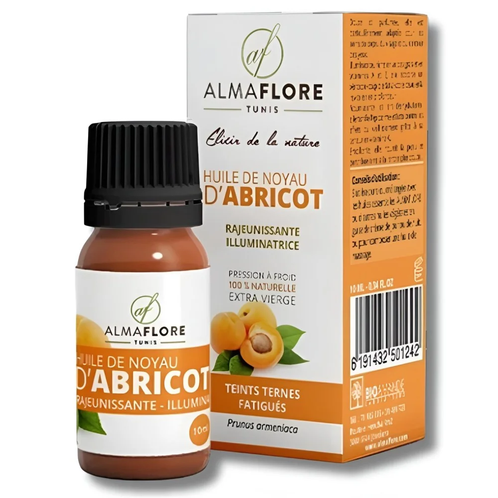 ALMAFLORE HUILE DE NOYAU D'ABRICOT 10 ML