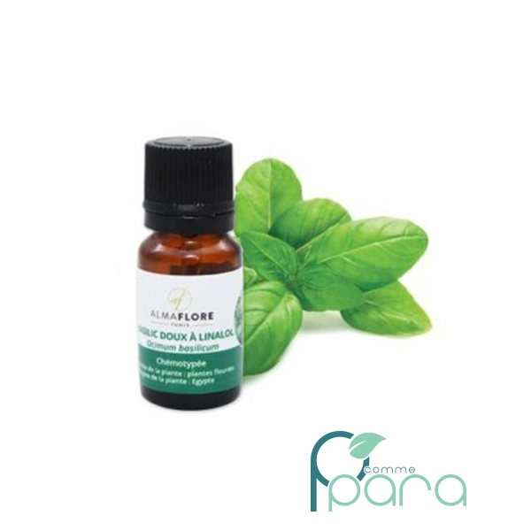 ALMAFLORE HUILE ESS. DE BASILIC DOUX 10 ML