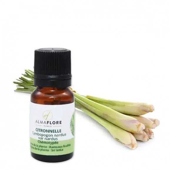 ALMAFLORE HUILE ESSENTIELLE DE CITRONNELLE 10 ML