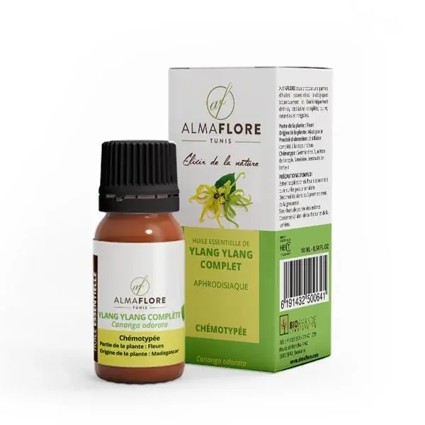 ALMAFLORE Huile essentielle d'Ylang-Ylang complet 10 ml