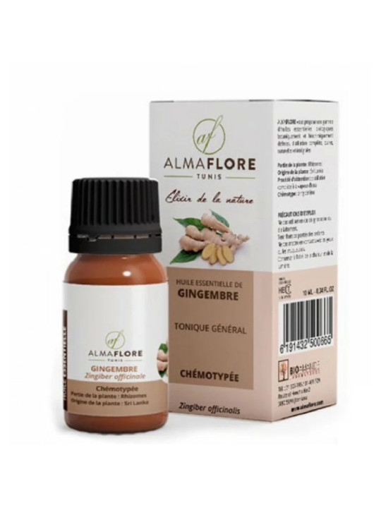 ALMAFLORE Huile essentielle de Gingembre 10 ml
