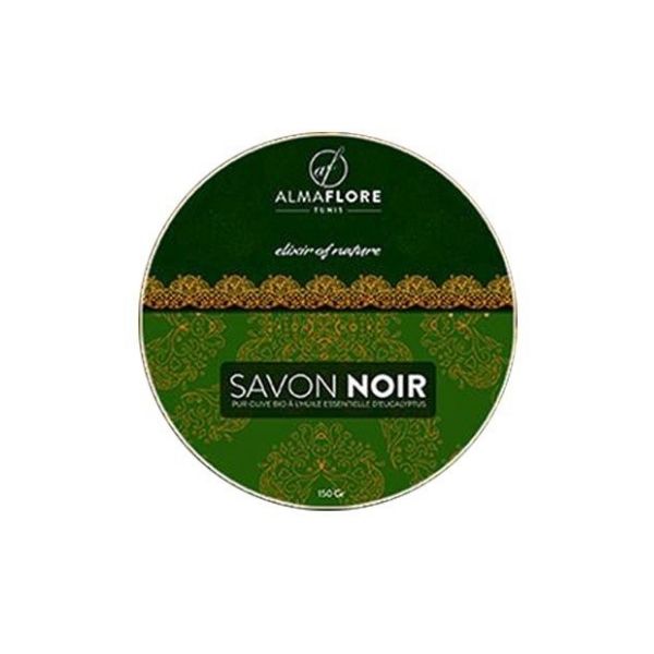 ALMAFLORE Savon Noir à l'Eucalyptus 150 g